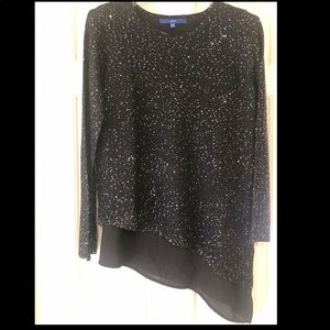 Asymmetrical pullover sweater